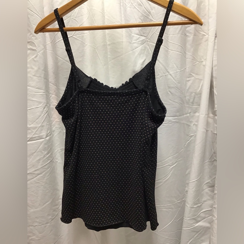 Black Smocked Sleeveless Camisole Pajama - Picture 5 of 12